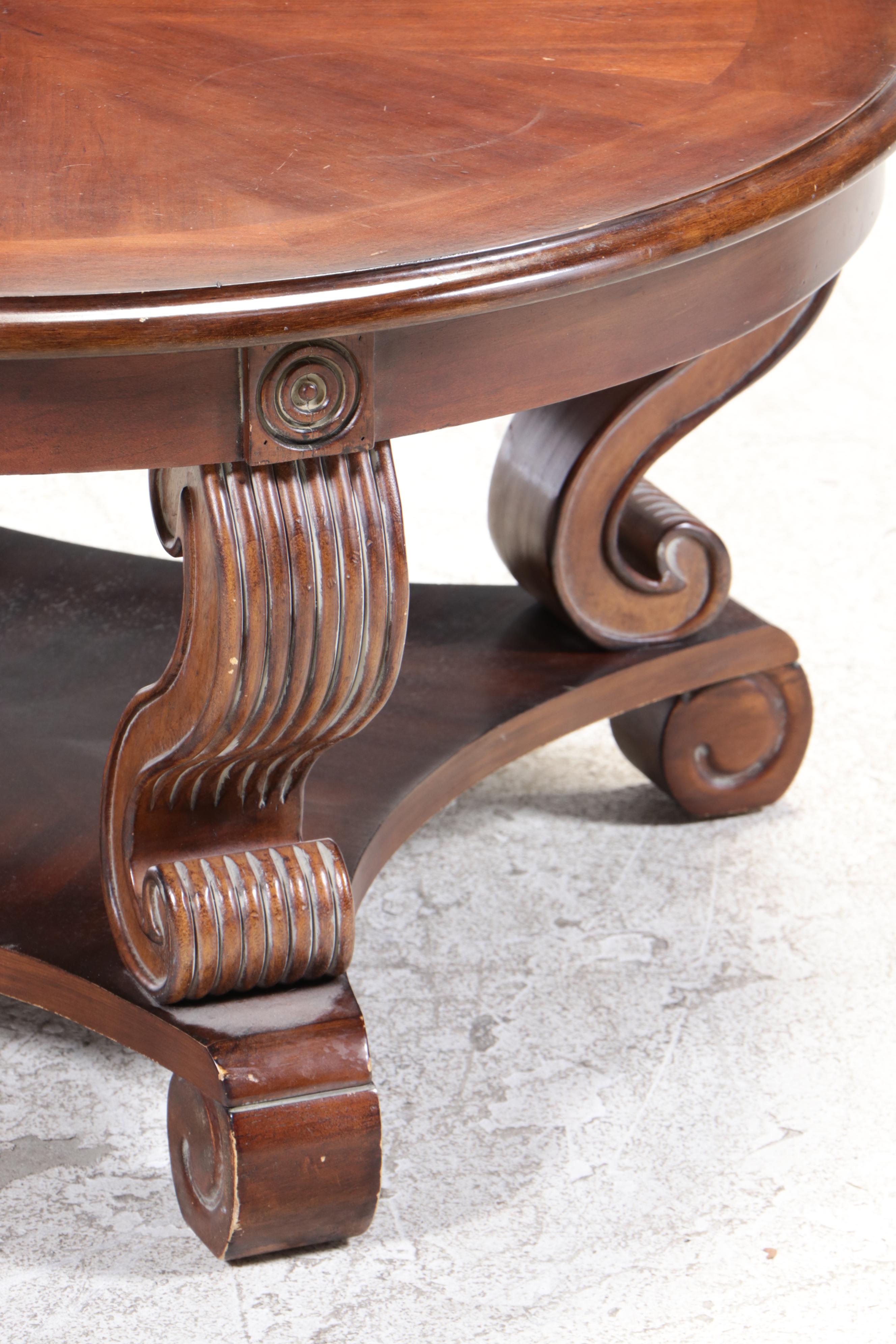 Ashley Furniture "Brookfield" Mediterranean Style Tiered Coffee Table