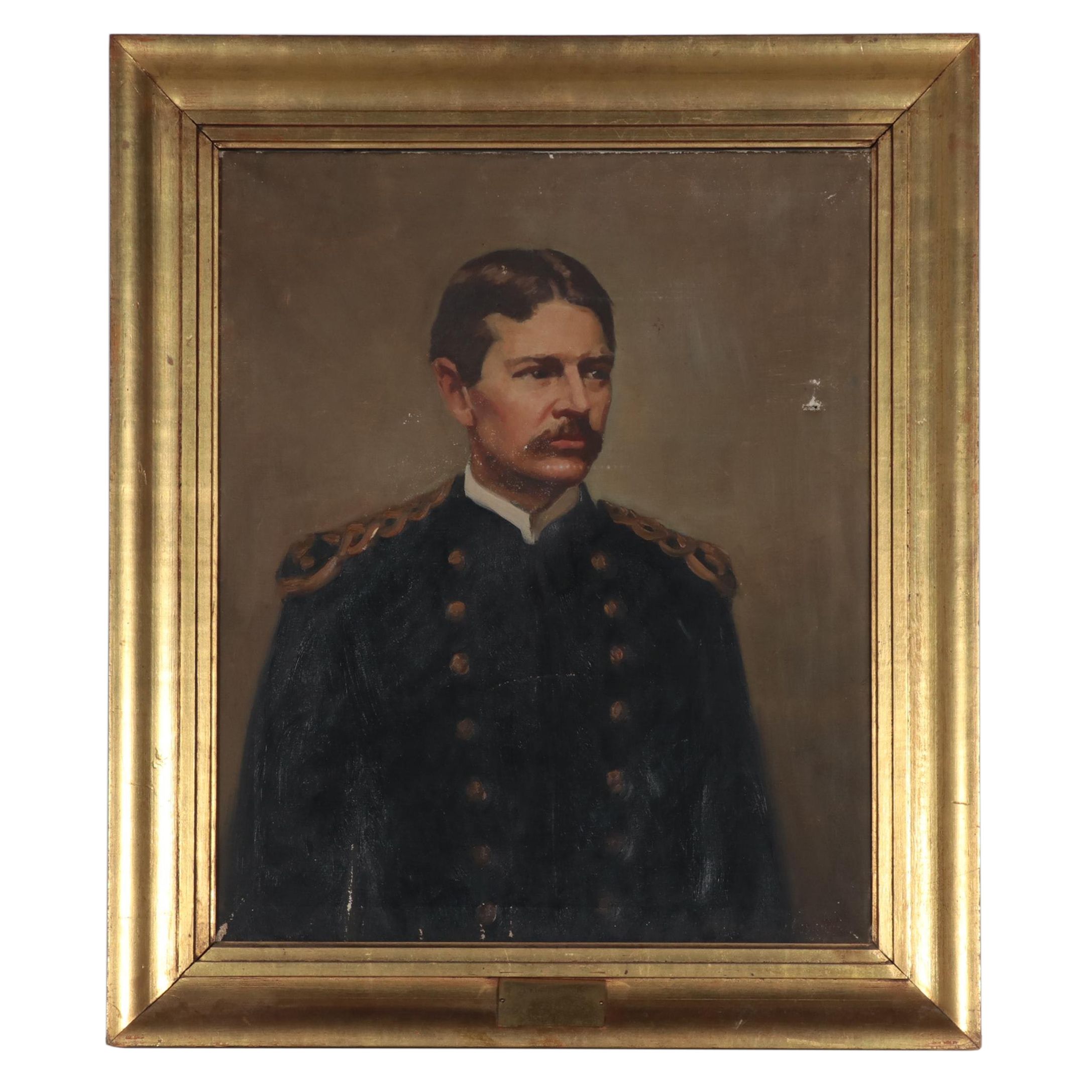 David Silvette Portrait Oil Painting of Walter Reed, Circa 1937 | EBTH