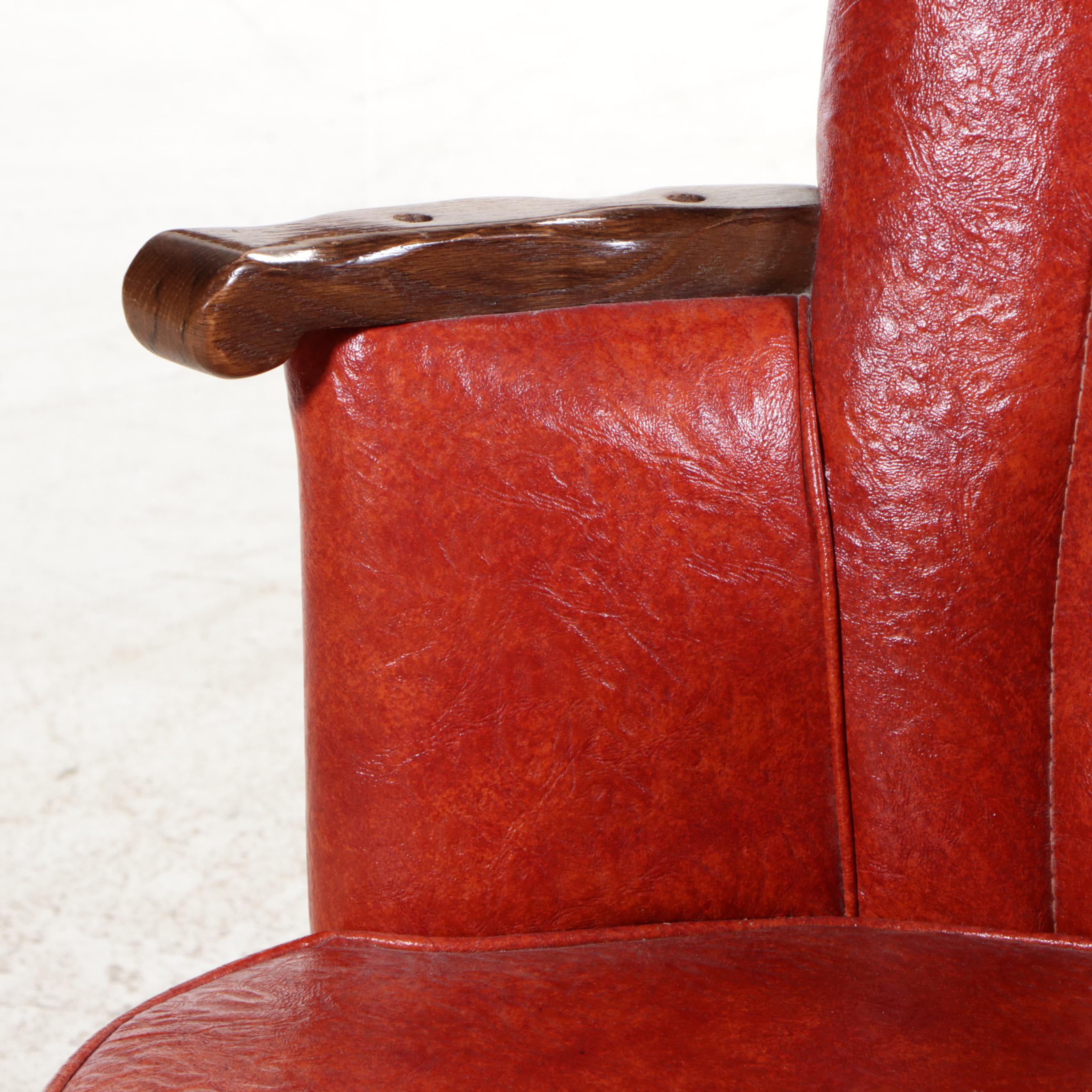 Four Upholstered Vintage Bar Stools, Mid20th Century EBTH