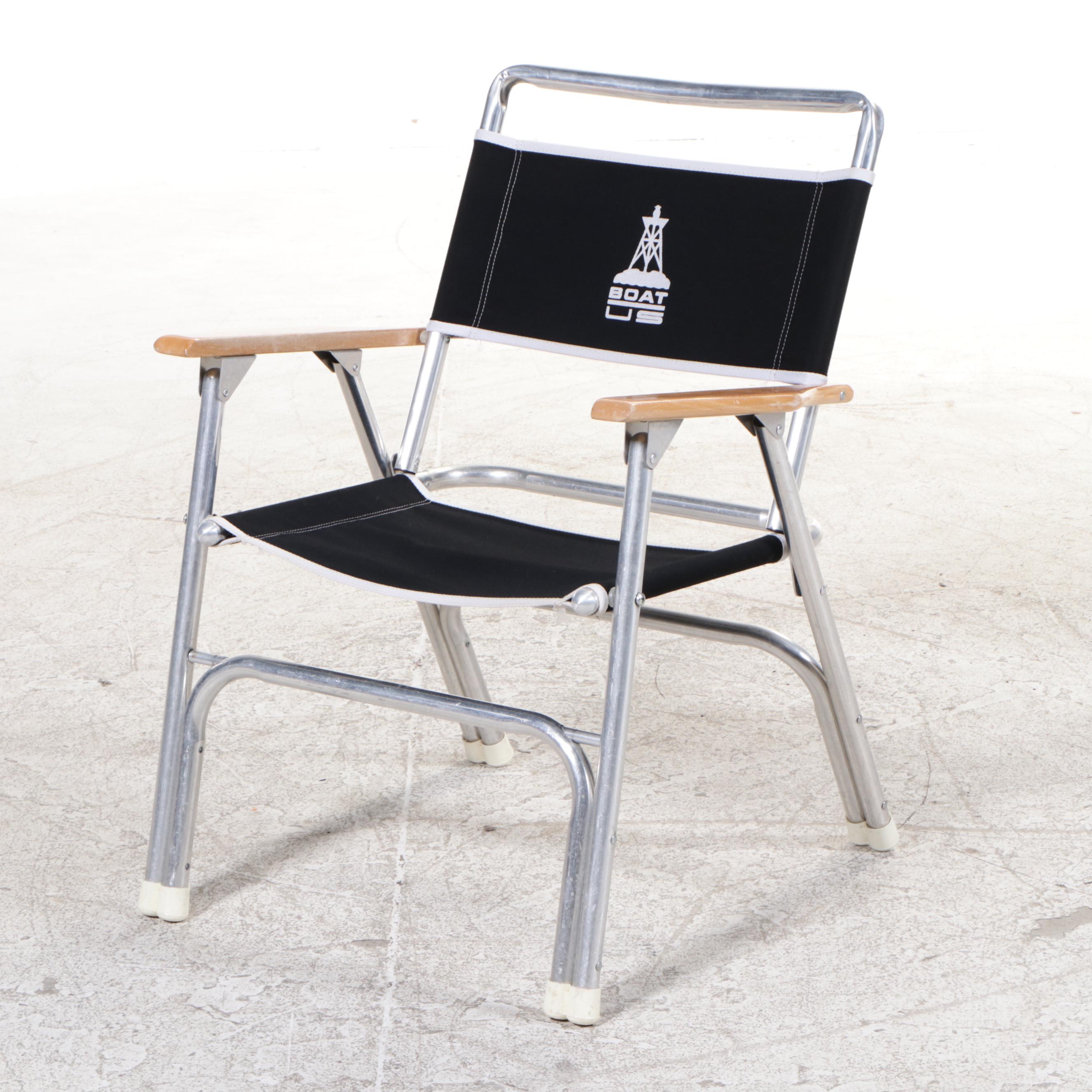 Four Garelick "EEzIn Marine Products" Aluminum and Hardwood Folding