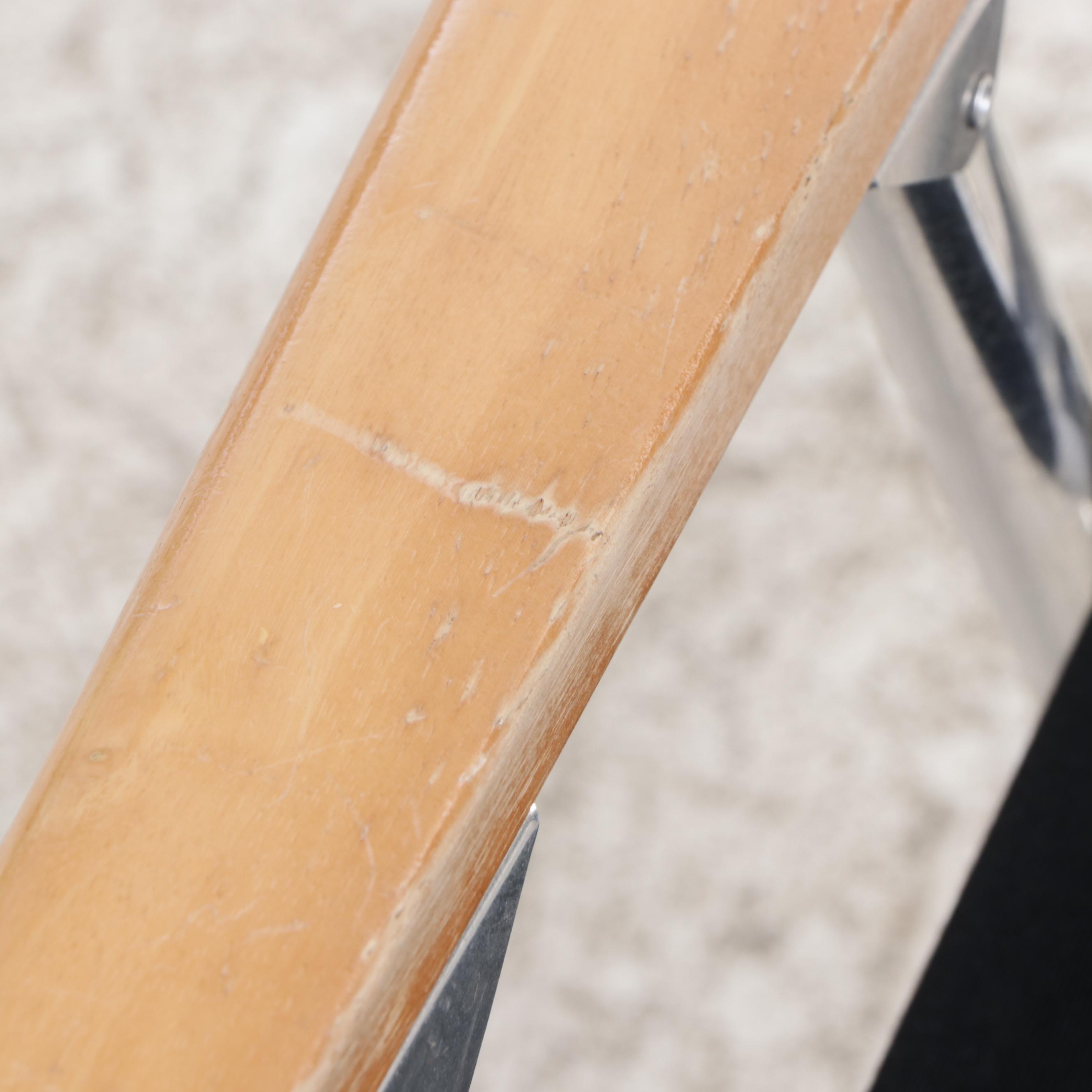 Four Garelick "EEzIn Marine Products" Aluminum and Hardwood Folding