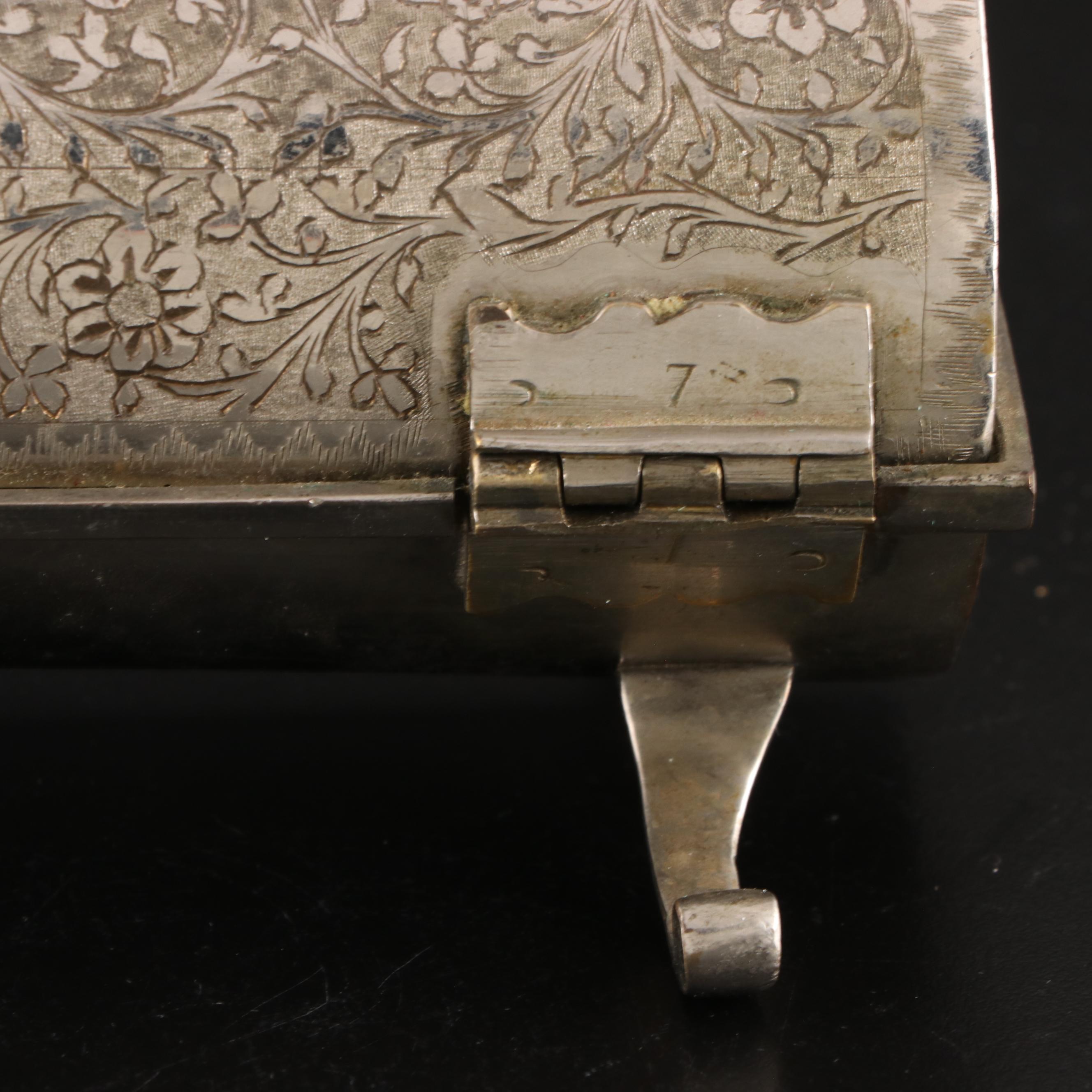 Silver Plate Music Box with Reuge Music Glass Music Box, Musical