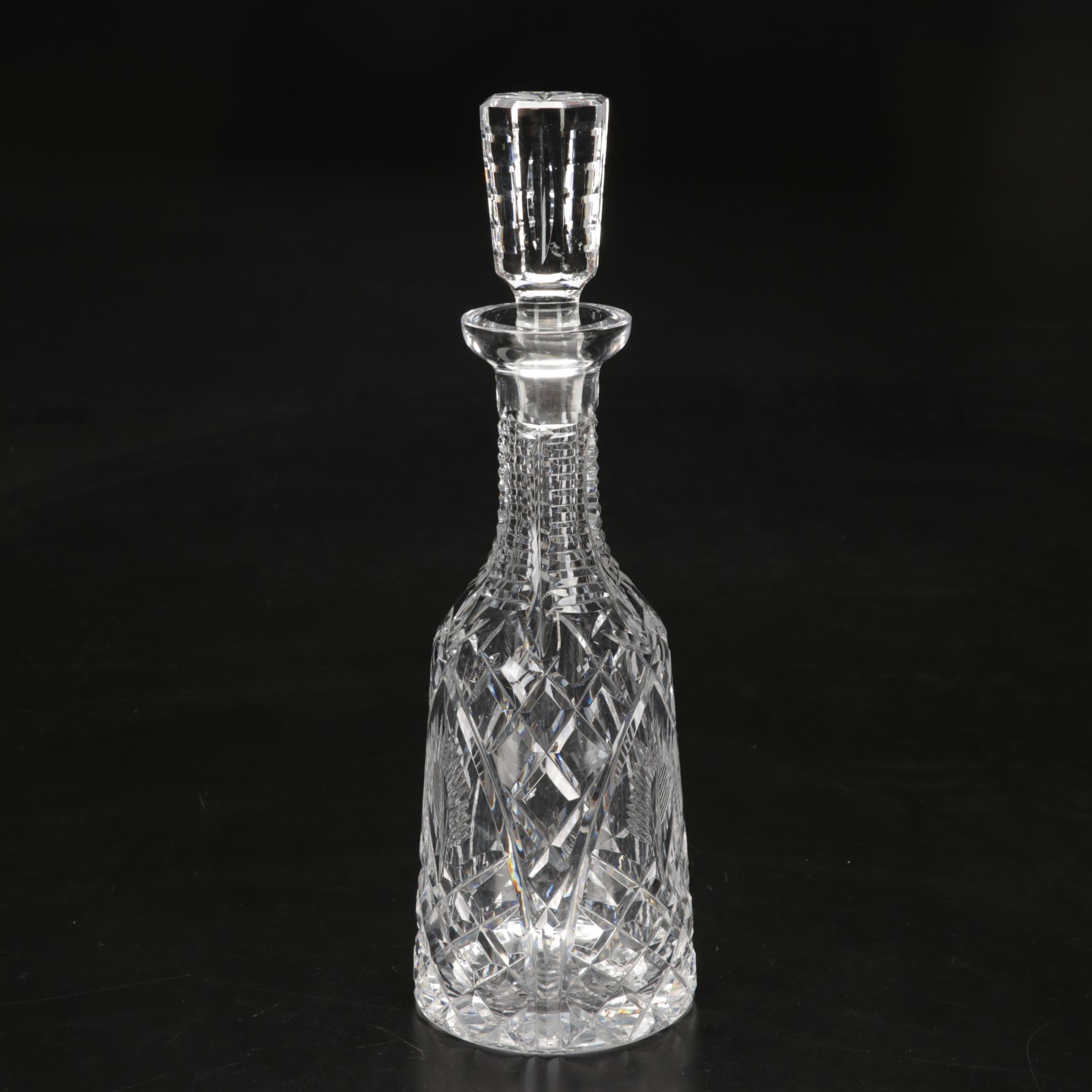 Waterford "Shannon Jubilee" Decanter, "Alana" Ships Decanter and Other Bud Vase EBTH