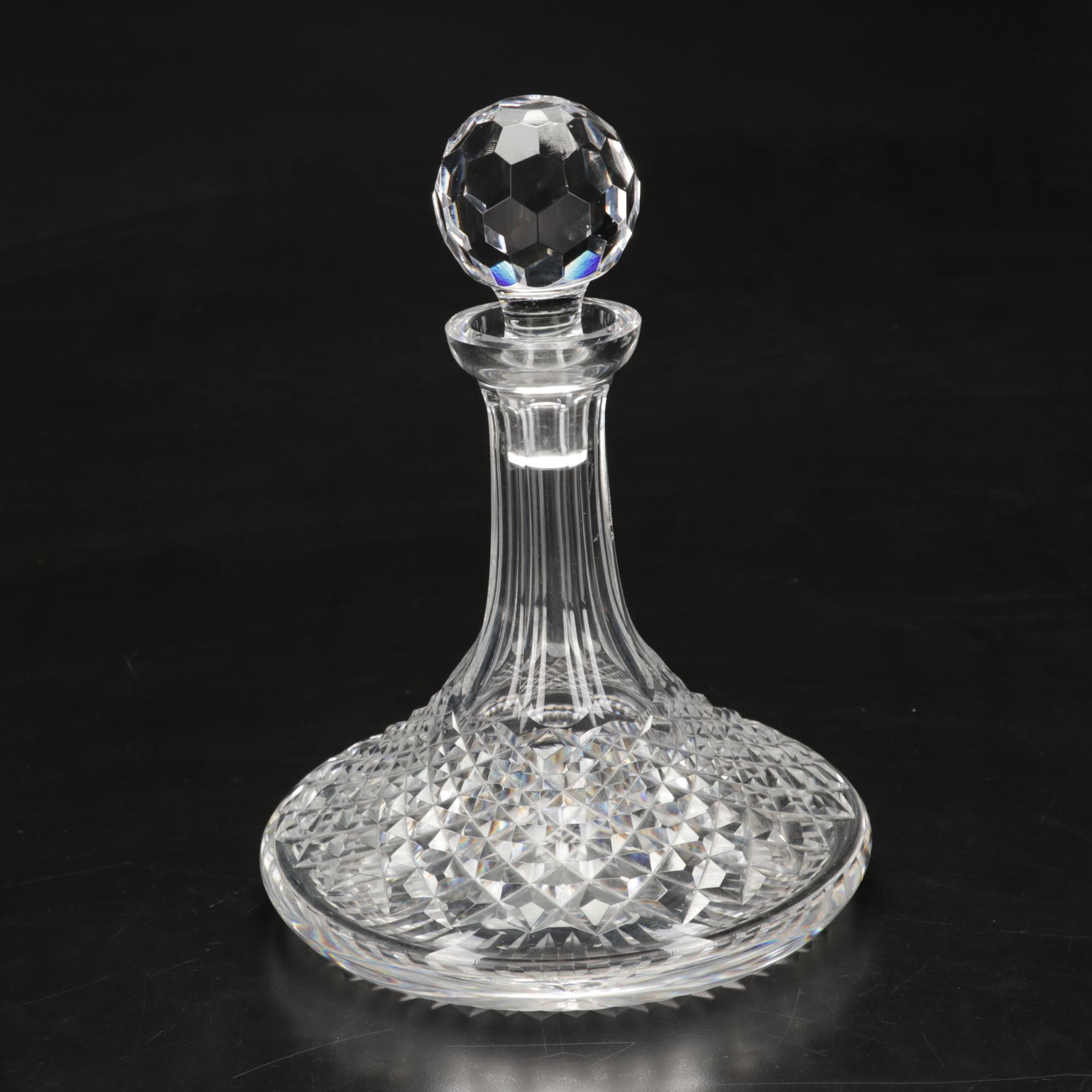 Waterford "Shannon Jubilee" Decanter, "Alana" Ships Decanter and Other Bud Vase EBTH