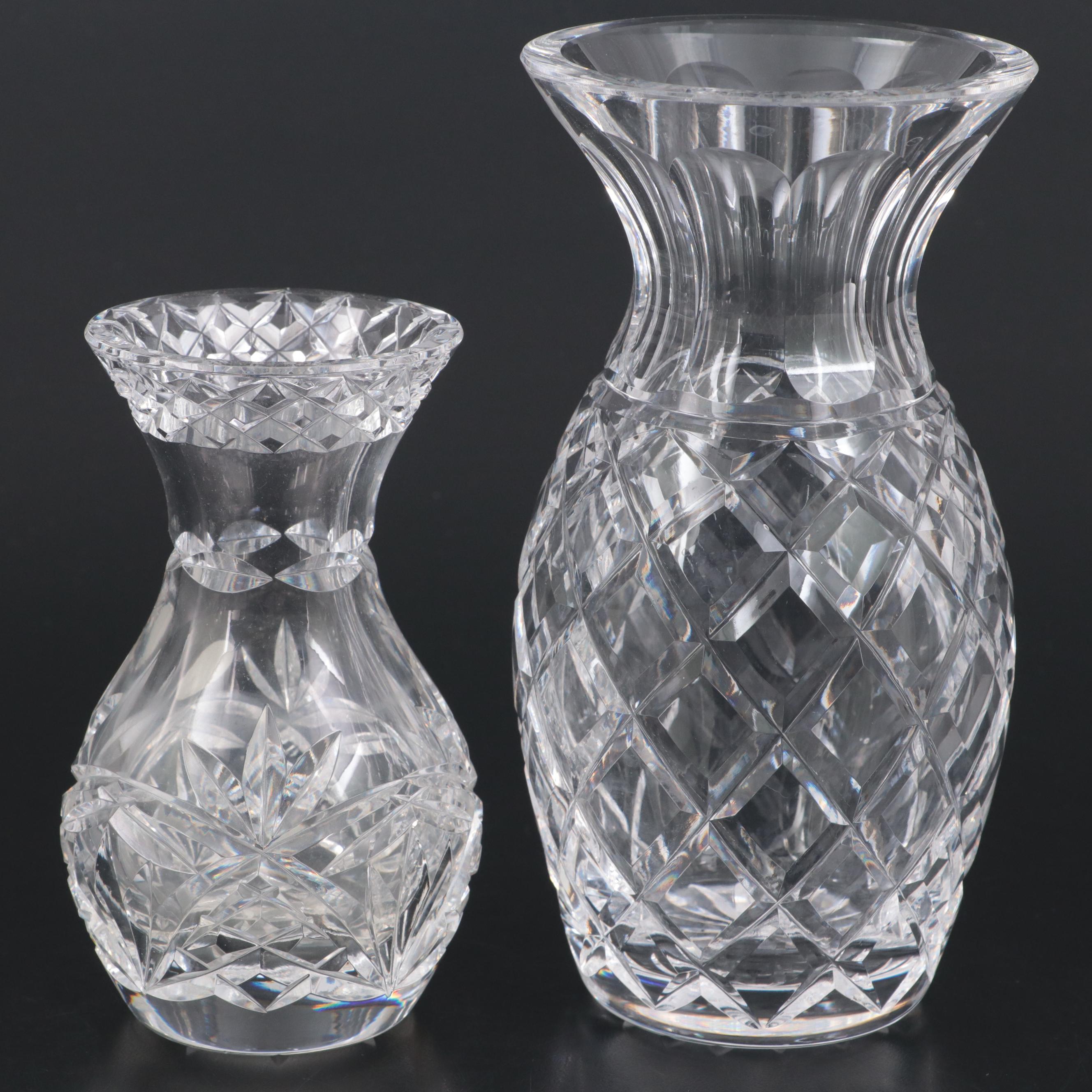 Kinsale Crystal and Waterford Irish Crystal Vases EBTH