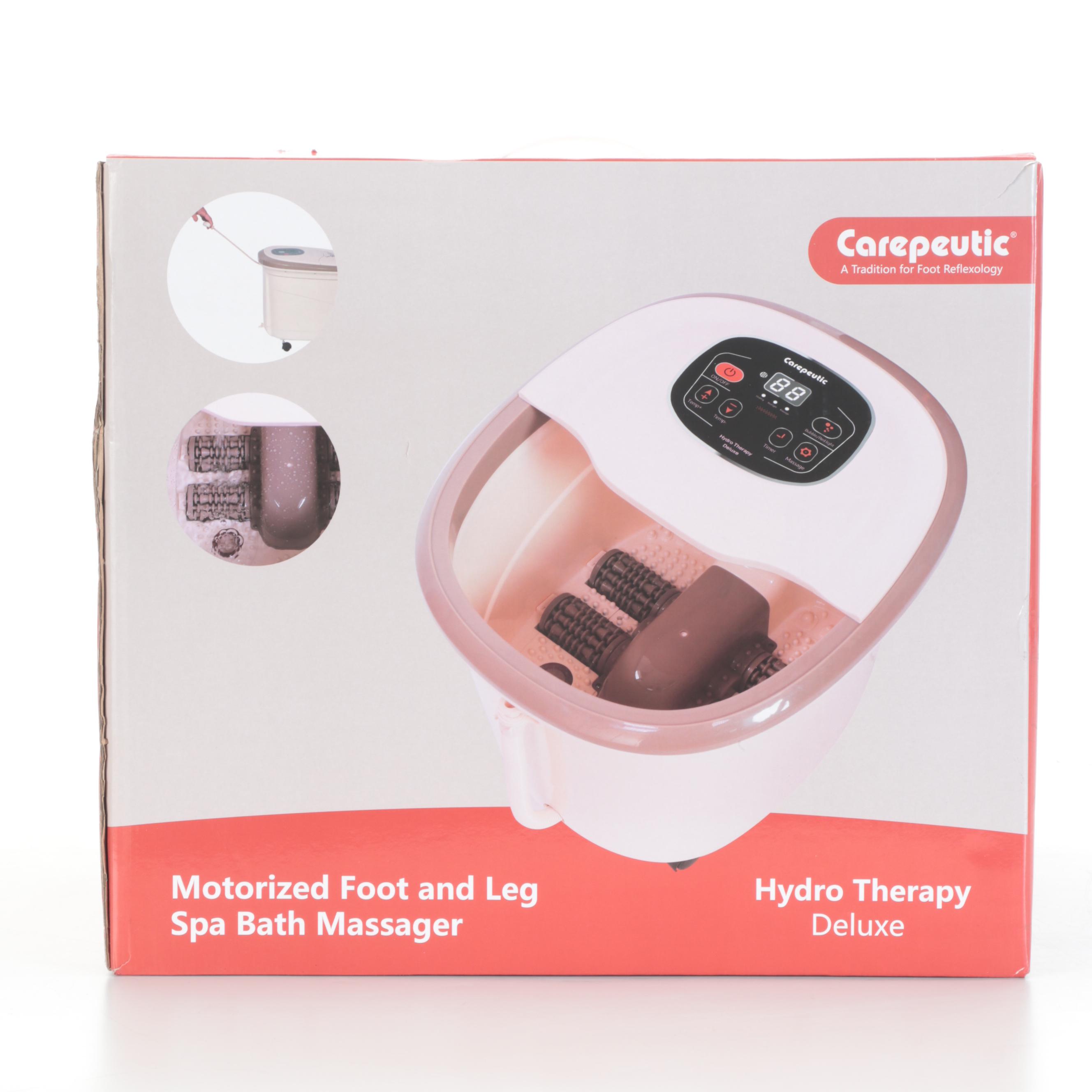 Carepeutic Hydro Therapy Foot and Leg Spa Bath Massager EBTH