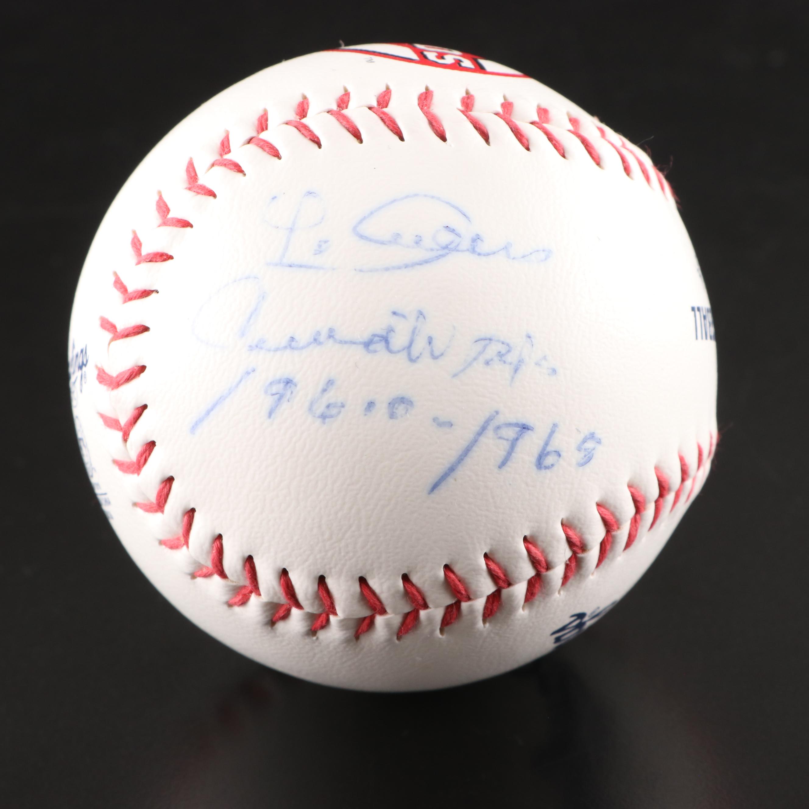 Jim Maloney, Leo Cardines, and Buddy Bell Signed Rawlings Baseballs in