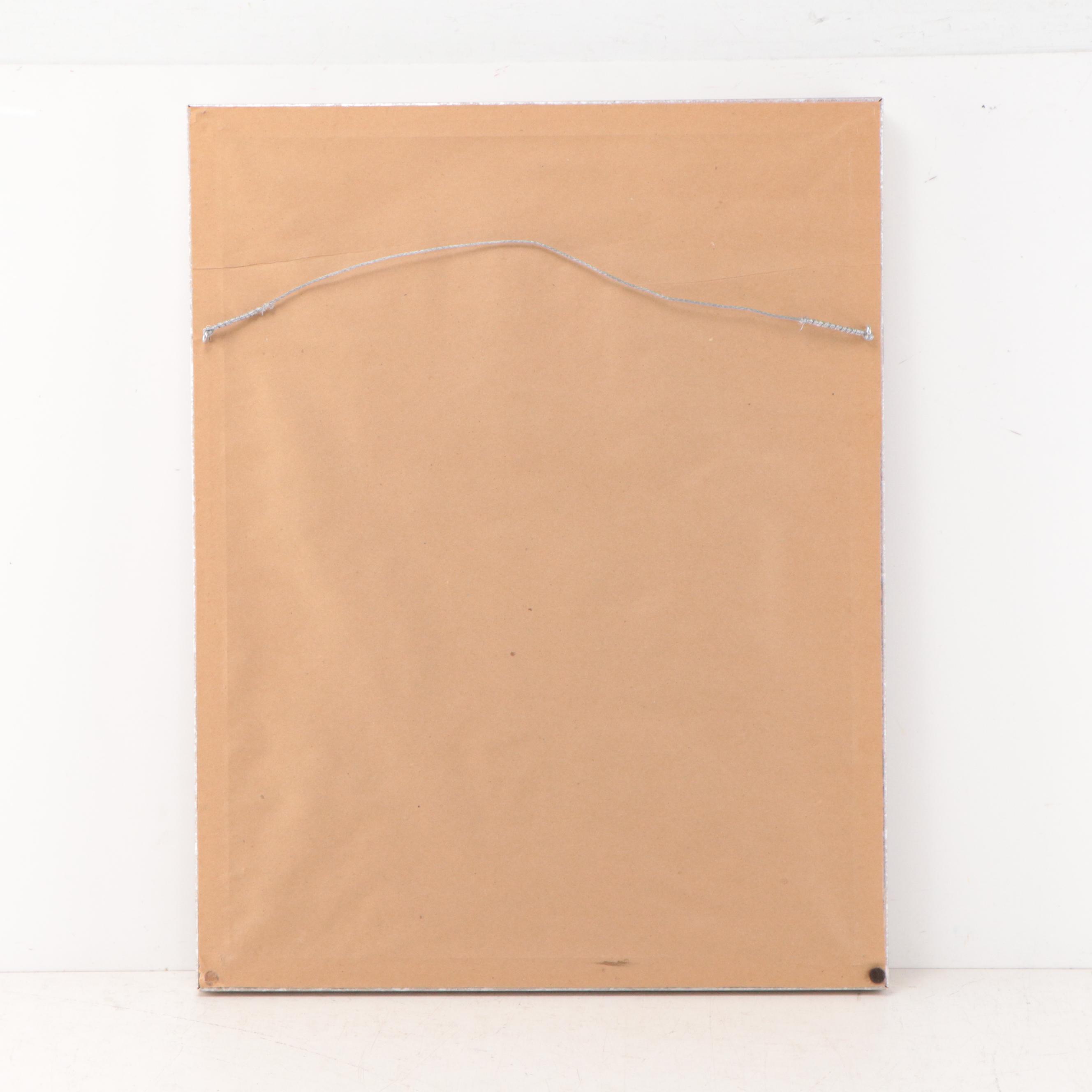 Japanese Mixed Media Painting of Floral Still Life, Circa 1965 EBTH