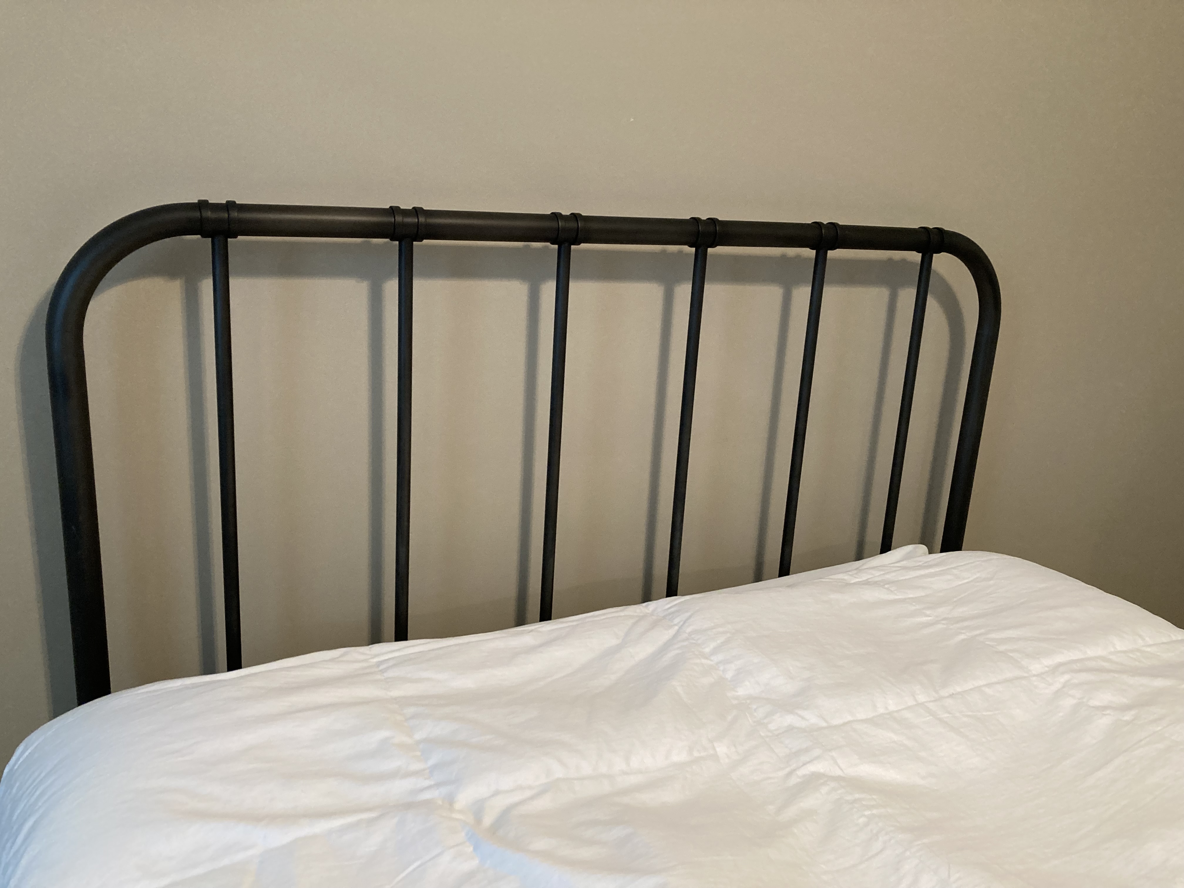 Matte Black Iron Queen Headboard EBTH