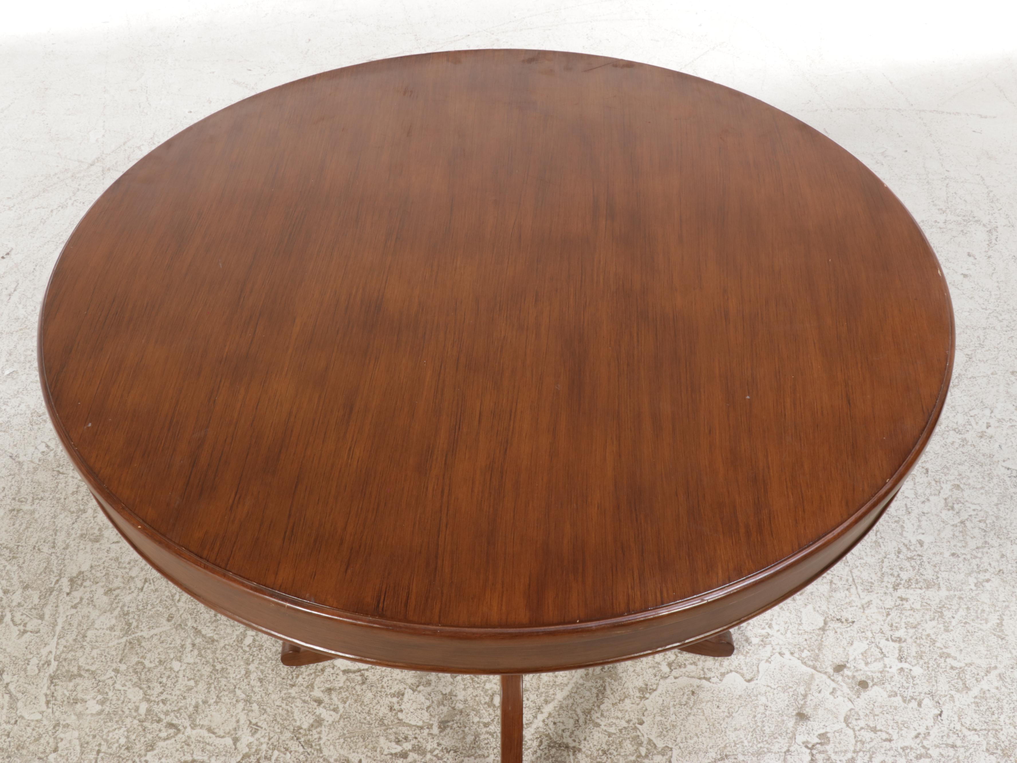 Ballard Designs "Sidney" Dining Table in Hickory Brown Finish EBTH