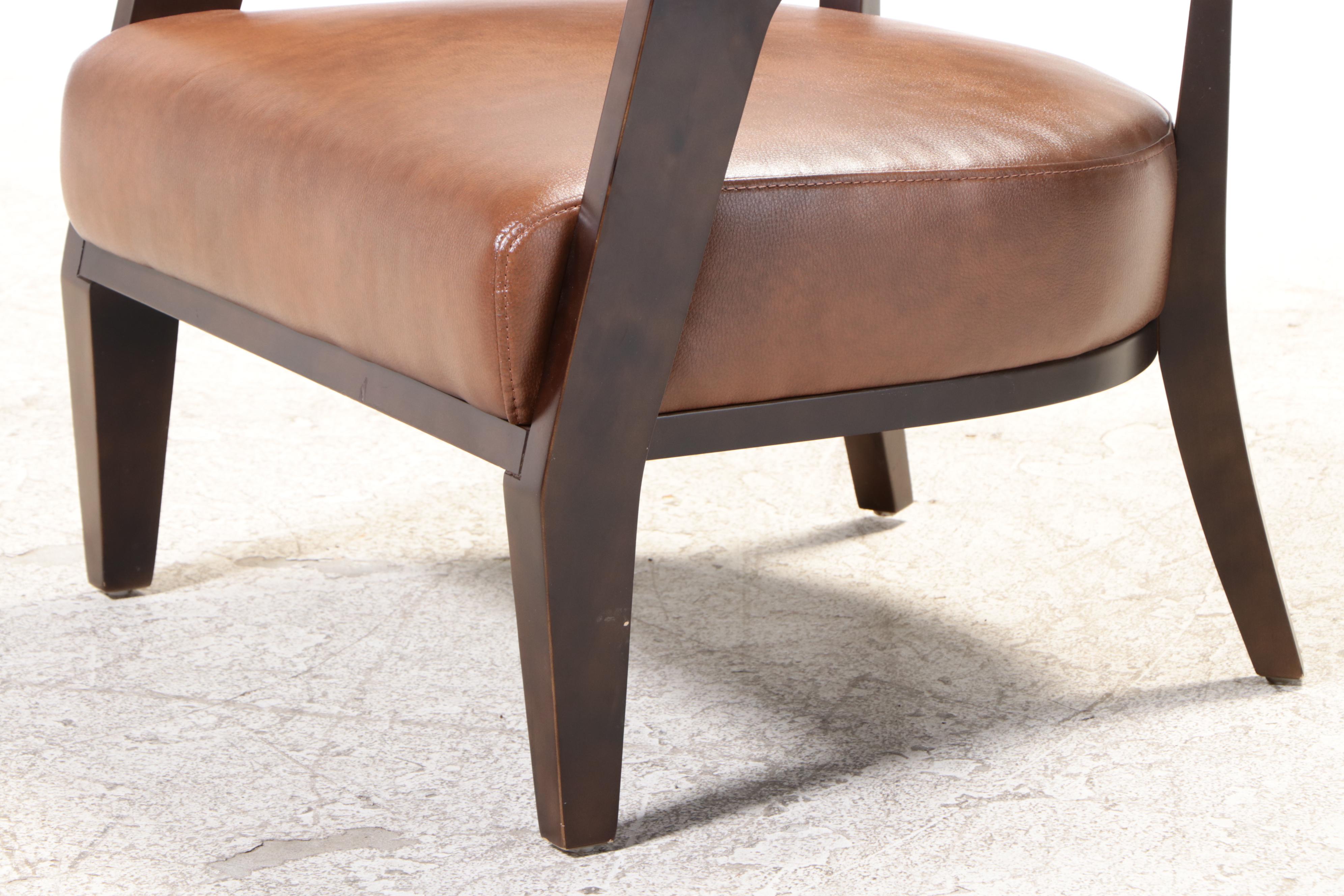 Jason Furniture Co. Modernist Style Bonded Leather Armchair EBTH