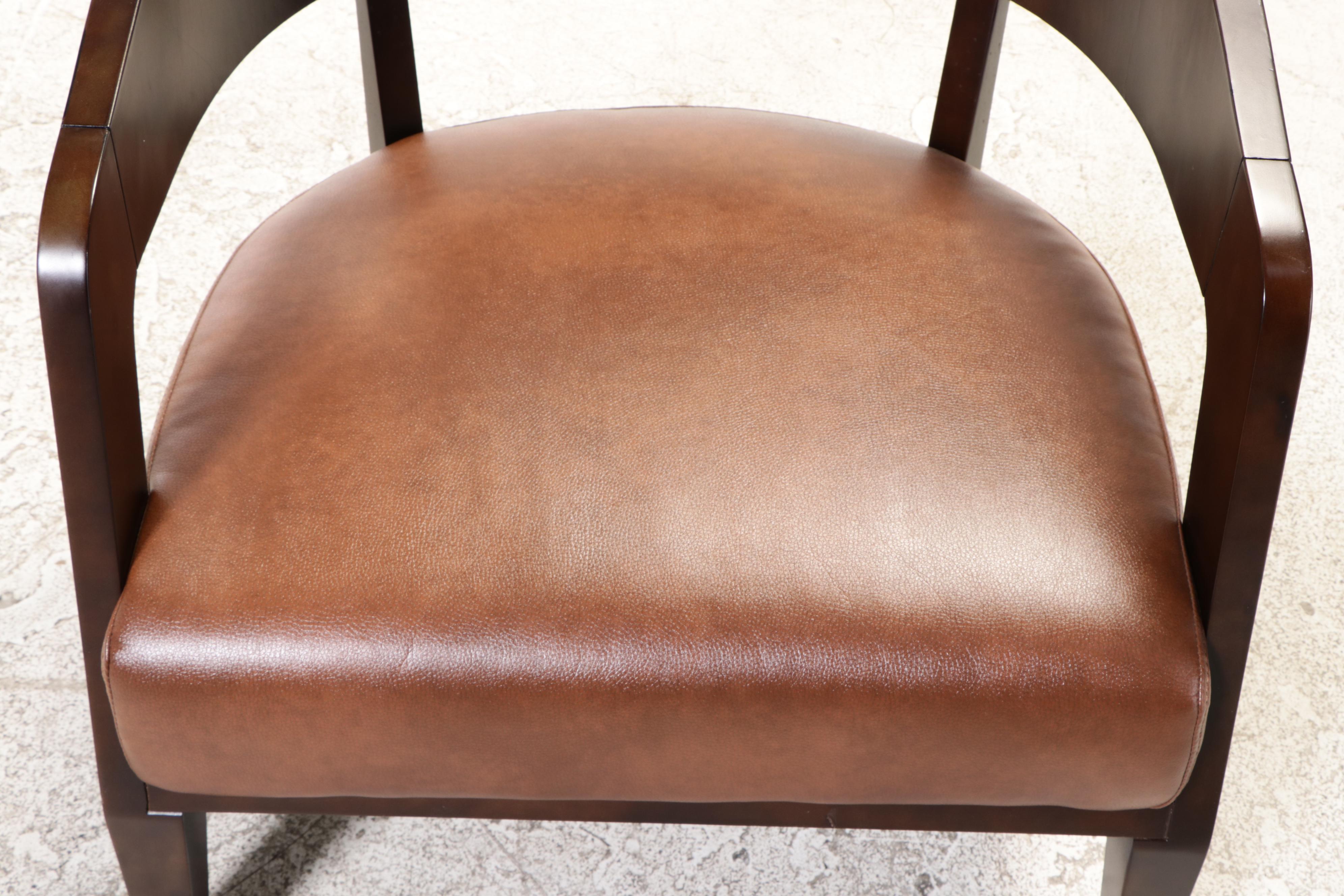 Jason Furniture Co. Modernist Style Bonded Leather Armchair EBTH