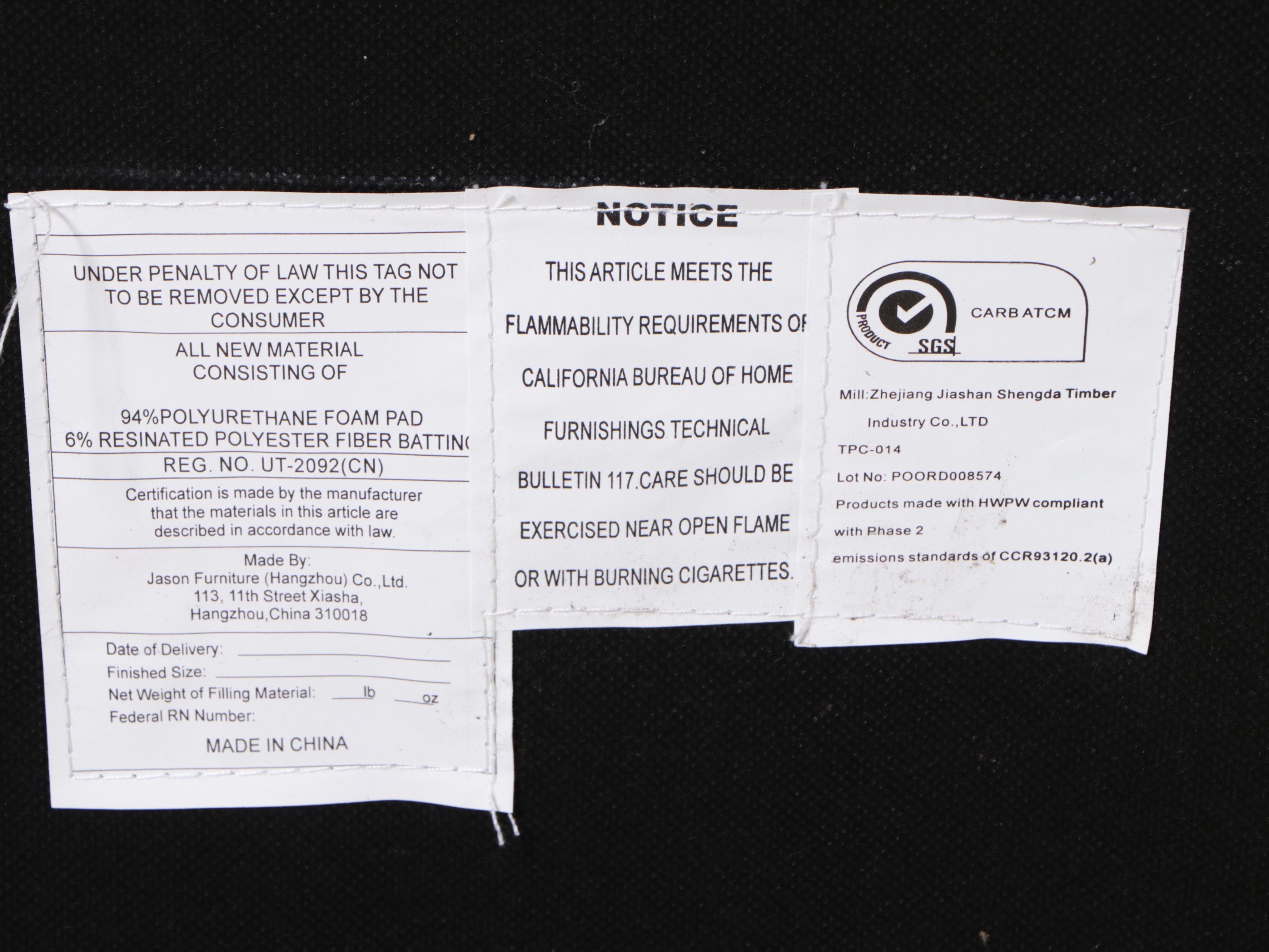 Jason Furniture Co. Modernist Style Bonded Leather Armchair EBTH