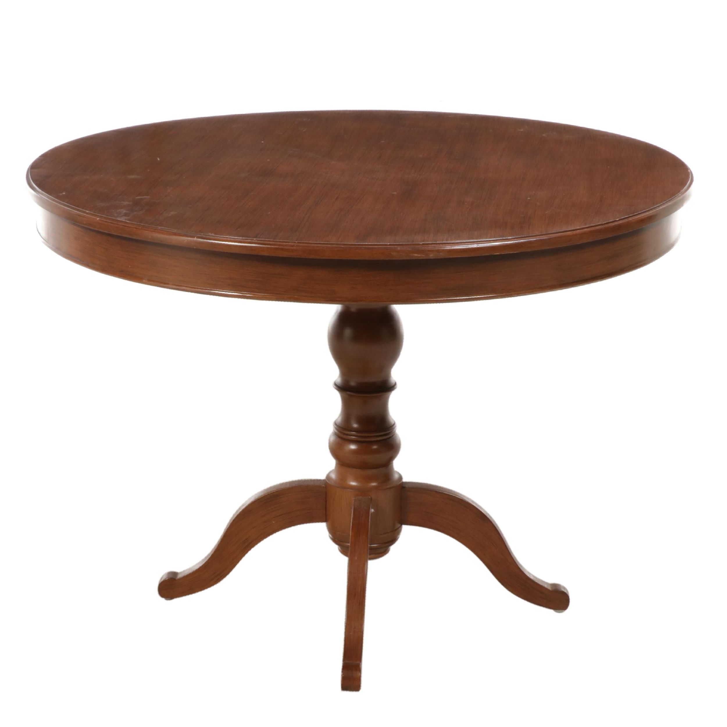 Ballard Designs "Sidney" Dining Table in Hickory Brown Finish EBTH