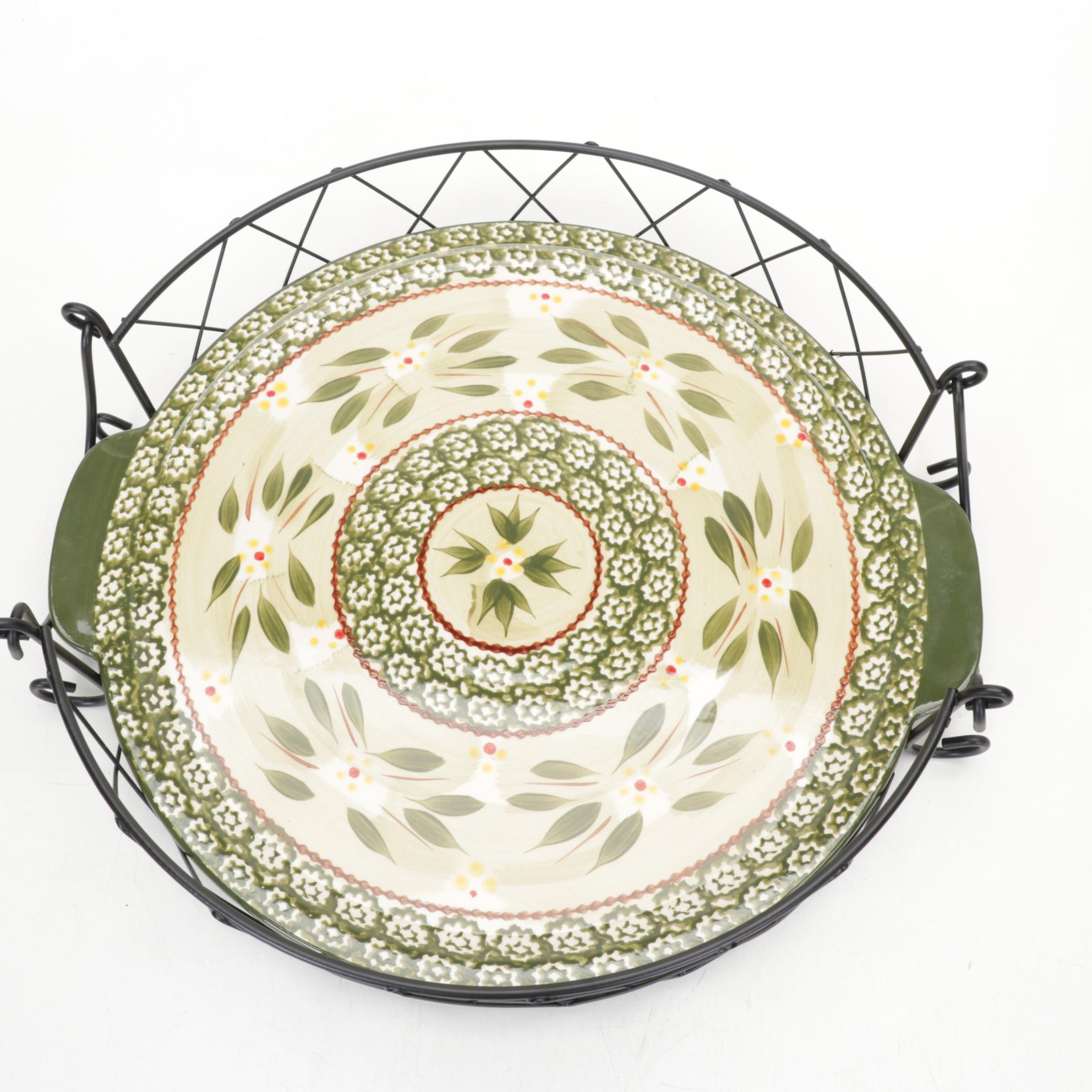 TempTations" Old World Green" and Other Bakeware and Serveware EBTH