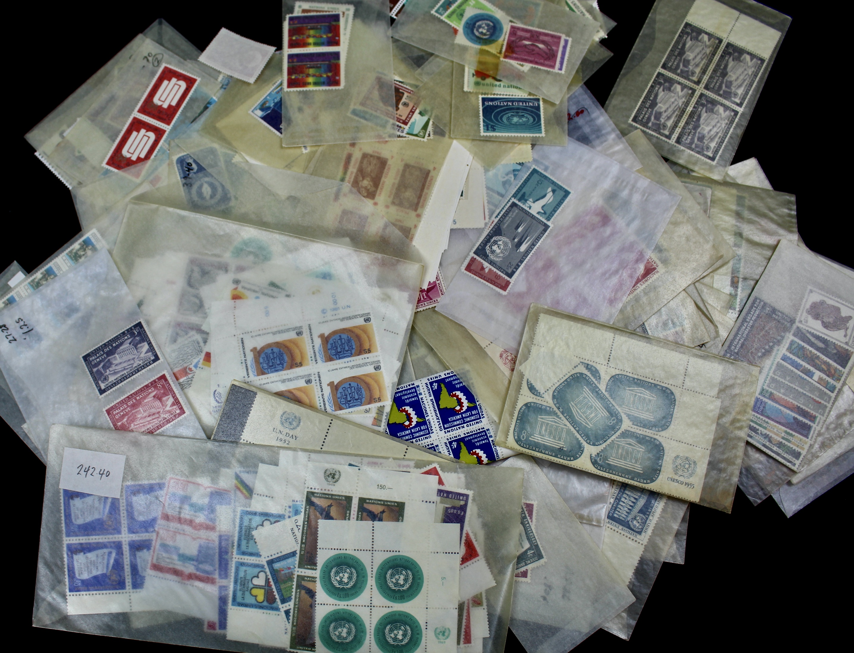 Stamp Dealer Inventory of United Nations Stamps EBTH