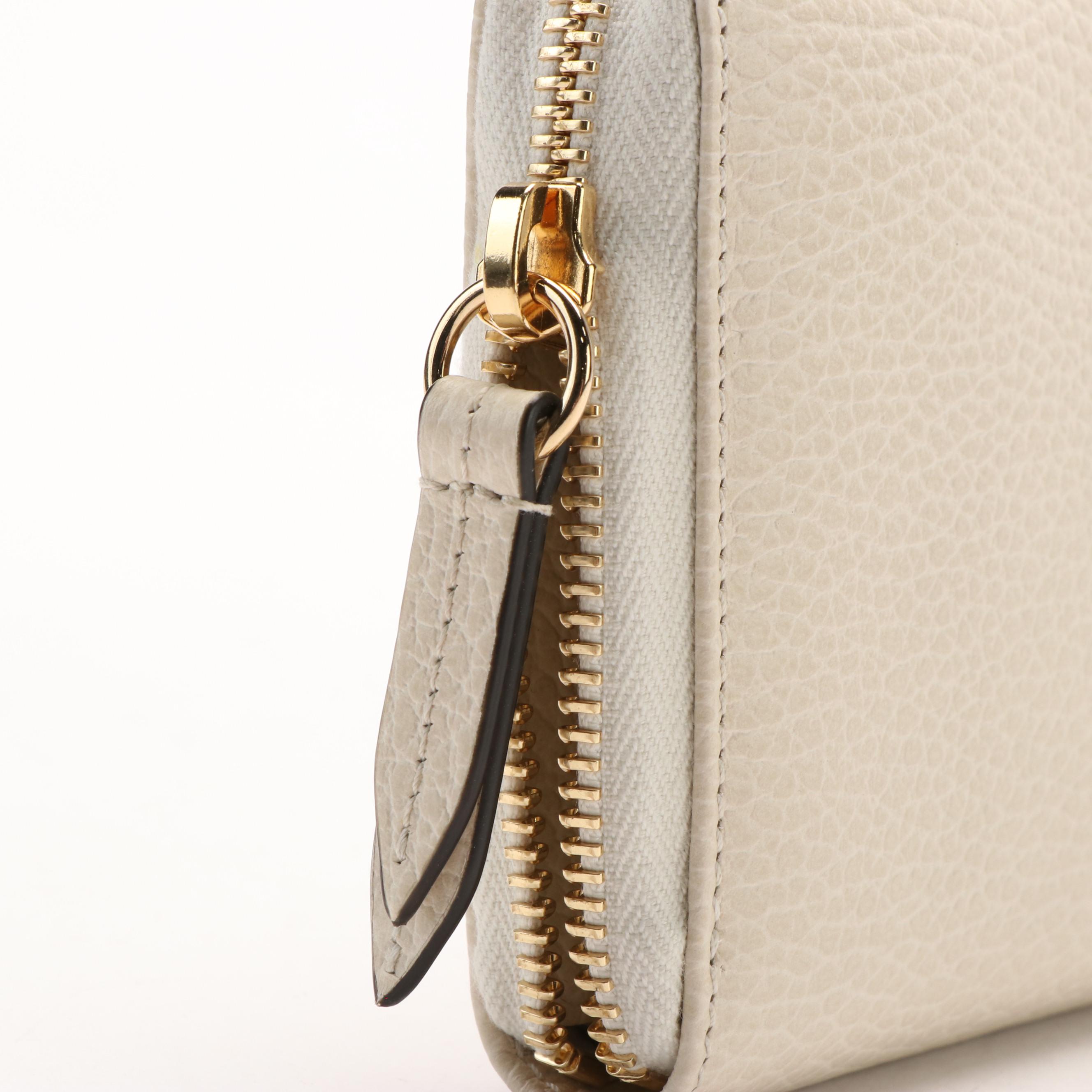 Gucci Marmont Zip Around Wallet in Grained Leather With Box EBTH