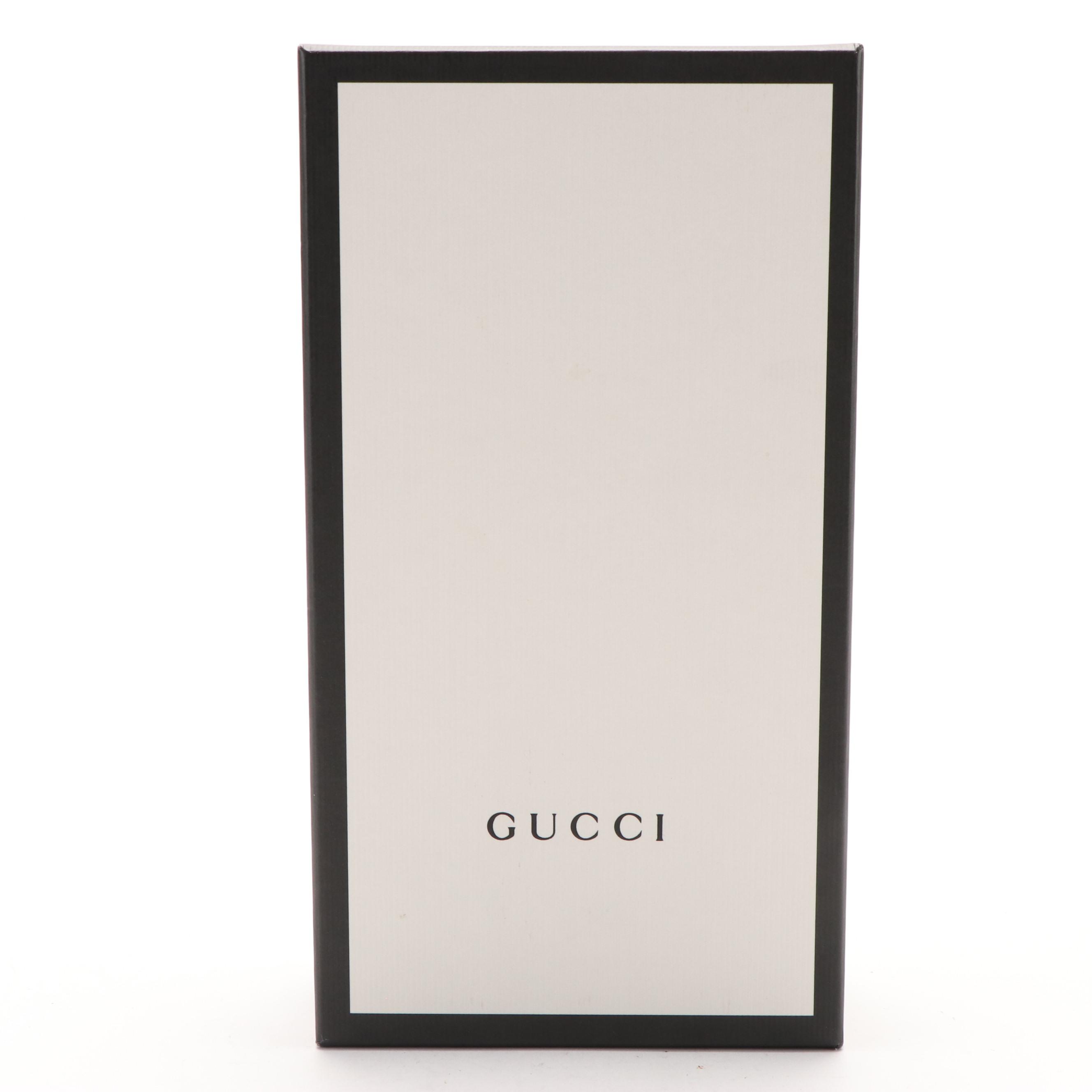 Gucci Marmont Zip Around Wallet in Grained Leather With Box EBTH