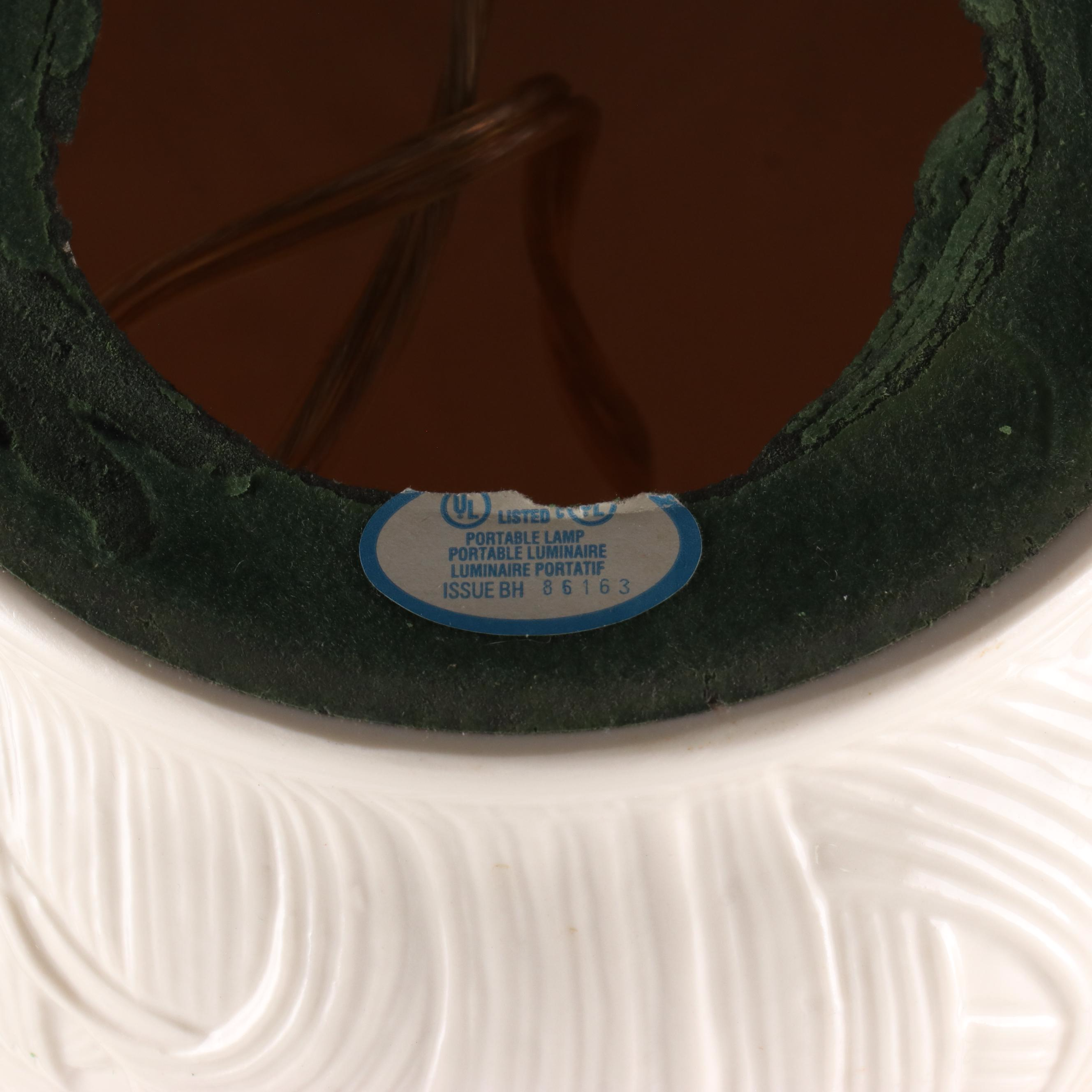 Belleek Retrospective Bluebell Porcelain Table Lamps, 2001 EBTH