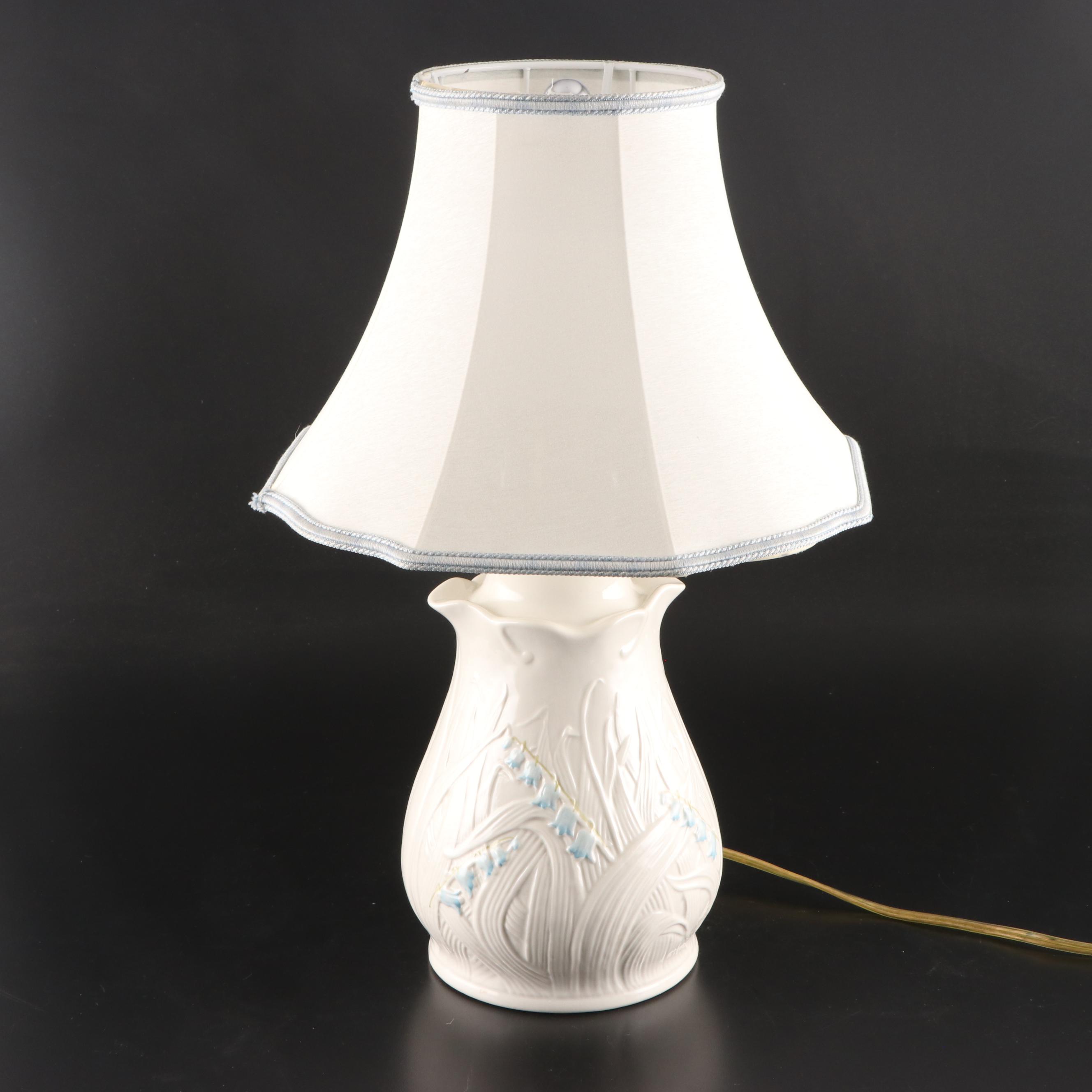 Belleek Retrospective Bluebell Porcelain Table Lamps, 2001 EBTH