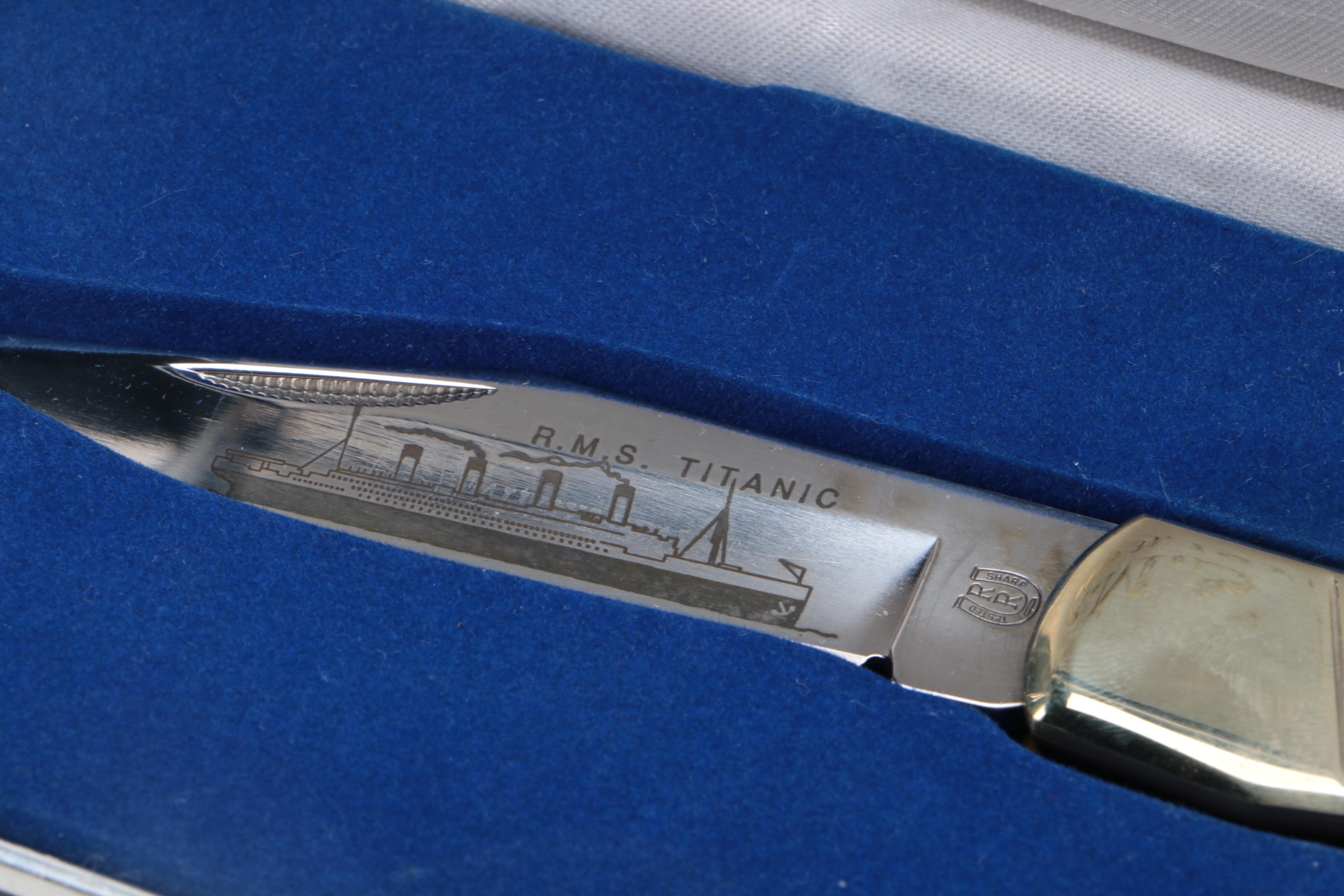 RMS Titanic, Remington "10th Anniversary Bullet Knife" Pocket Knives