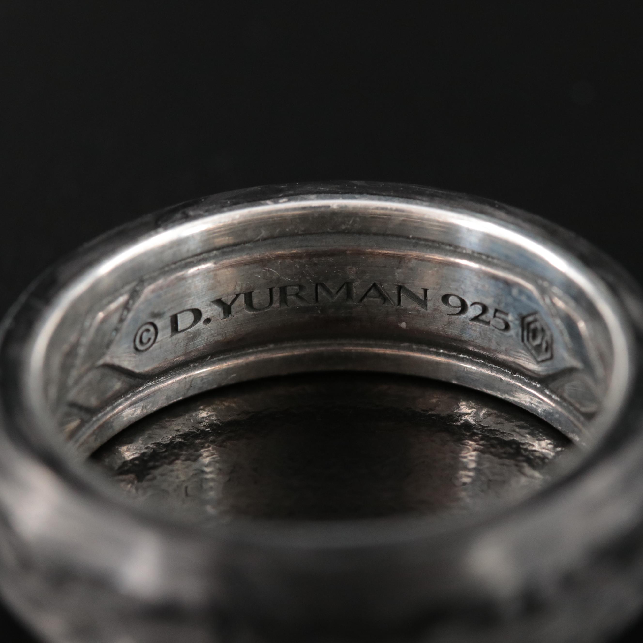 David Yurman Sterling and Carbon Fiber Band EBTH