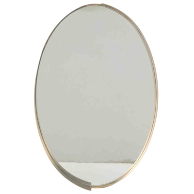 Howard Elliott Collection Modernist Style Intrepid Oval Wall Mirror