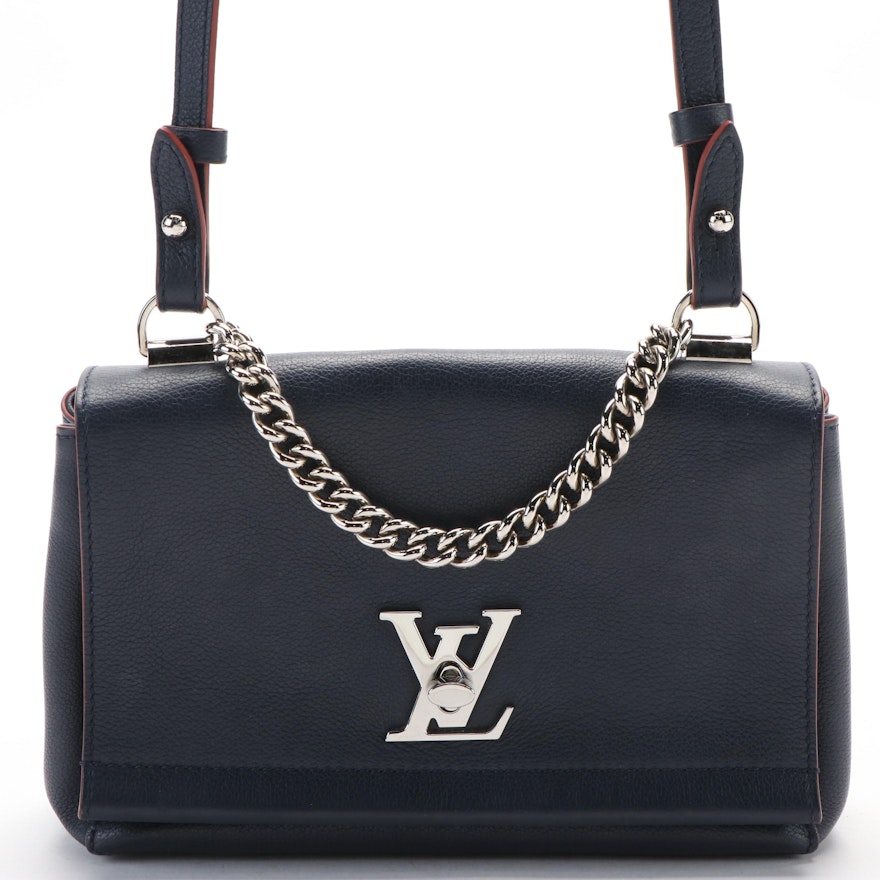 Unused Mylockme Louis Vuitton Marine Rouge Satchel Chain Bag