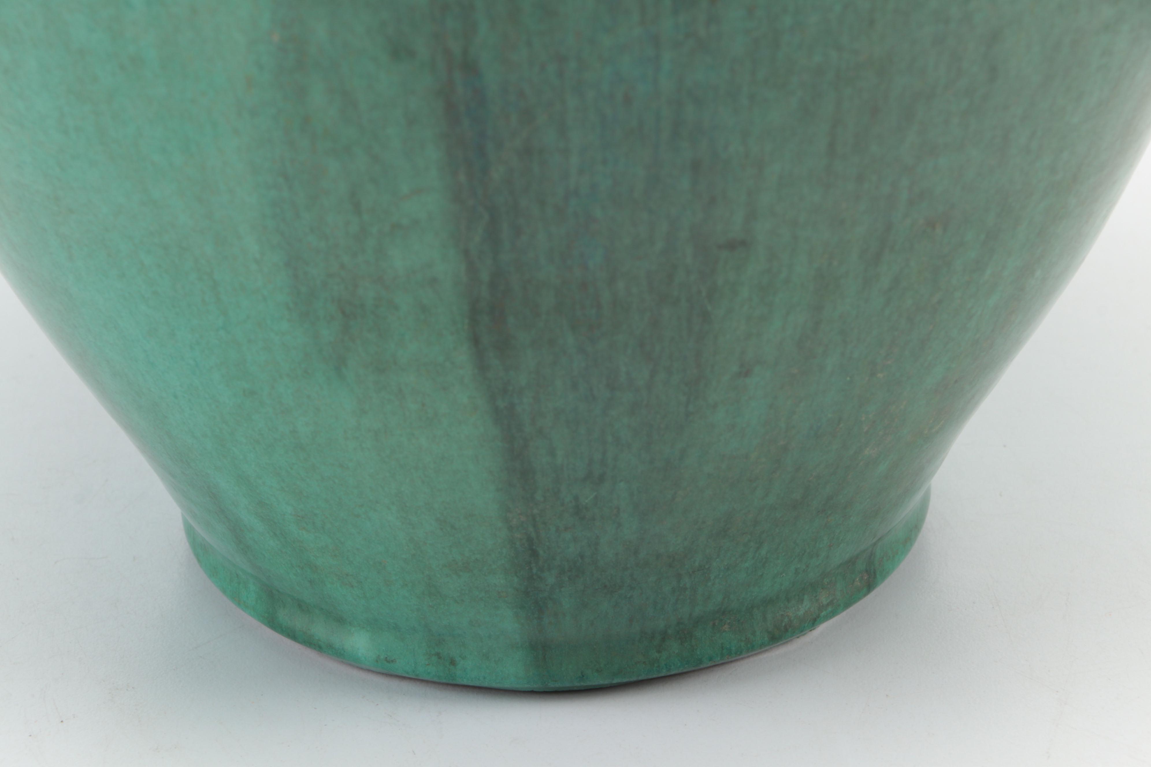 Green Glaze Ceramic Water Jug Vase EBTH