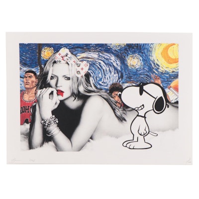 Death NYC Pop Art Graphic Print of Charlie Brown and Snoopy with Louis  Vuitton