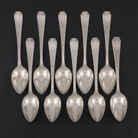 Whiting Mfg. Co. "Madam Morris" Sterling Silver Teaspoons, Early 20th Century