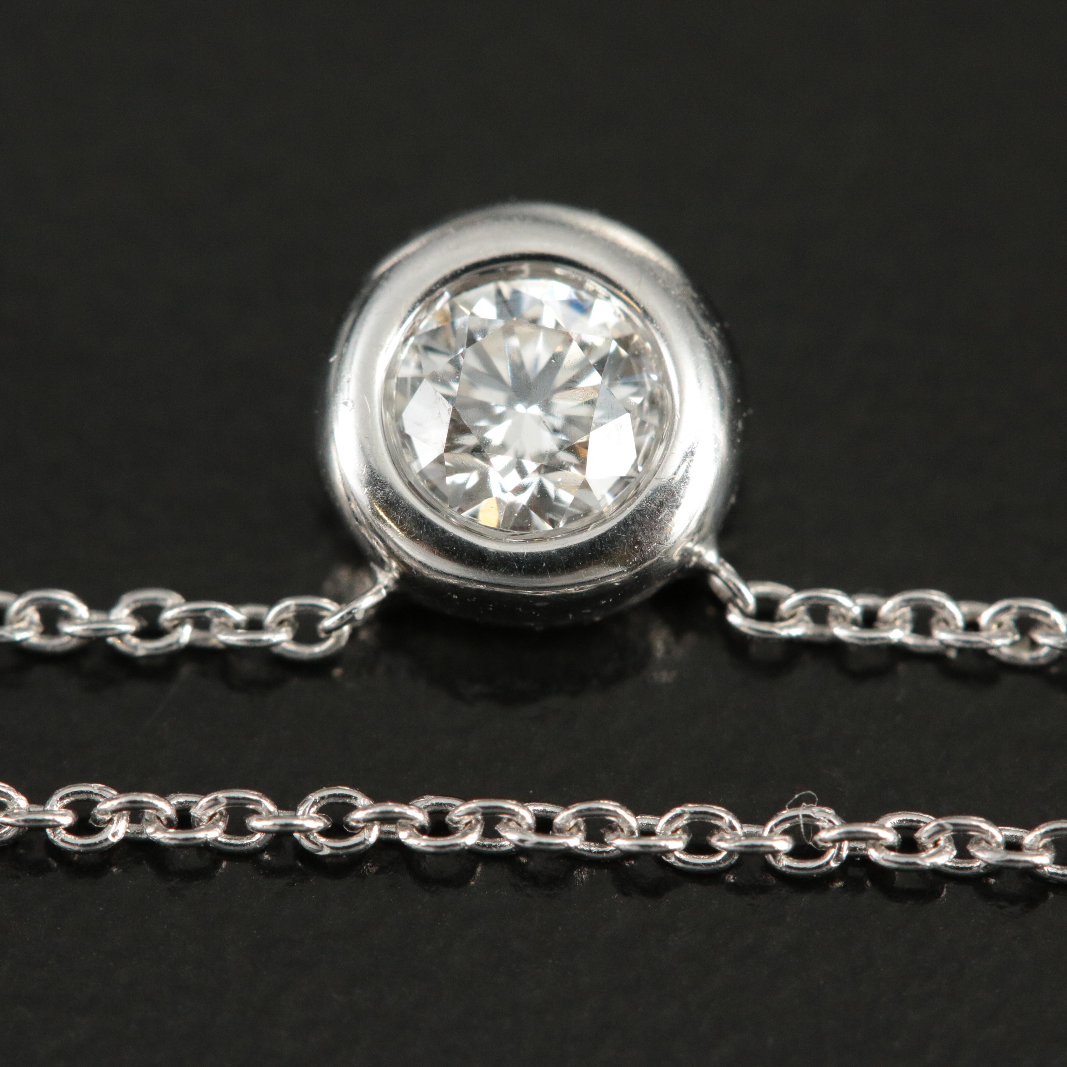 Roberto Coin Diamonds By the Inch Bezel Set Solitaire Necklace main image 1