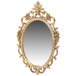 Baroque Style Gold Composite Wall Mirror, Mid to Late 20th Century