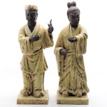 Italian Ceramic Chinoiserie Figurines, Mid to Late 20th Century