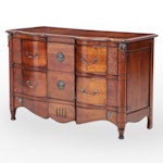 Italian Neoclassical Style Fruitwood, Marquetry and Burlwood Commode