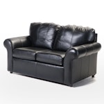 England, Inc. Leather-Upholstered Loveseat Sofa