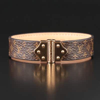 Louis Vuitton Nano Monogram Bracelet - Brown, Brass Bangle