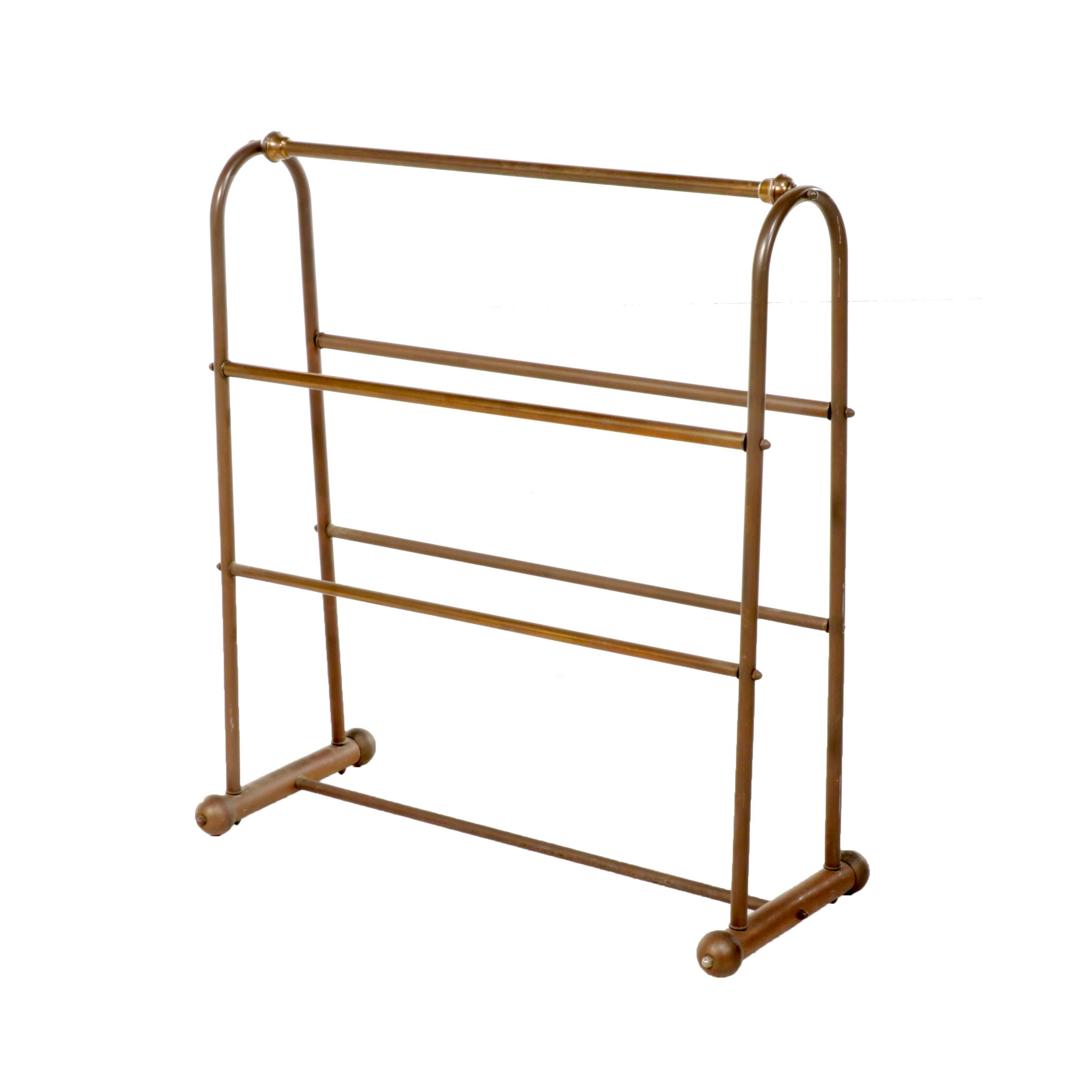 Victorian Style Brass Quilt Rack EBTH